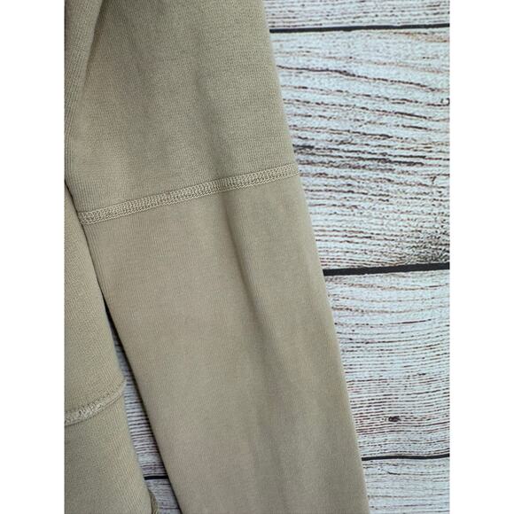 Nili Lotan Rough Hem Hoodie Sweatshirt Womens Large Beige Tan - Picture 6 of 12